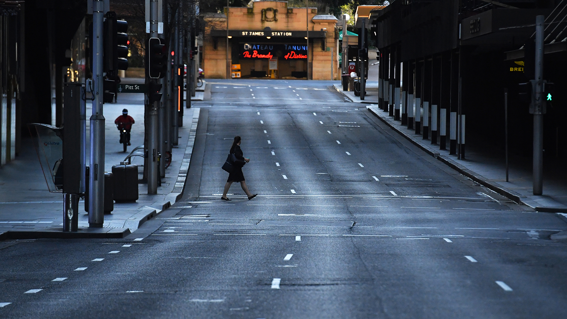 Blick in eine leere Straße in Sydney | EPA