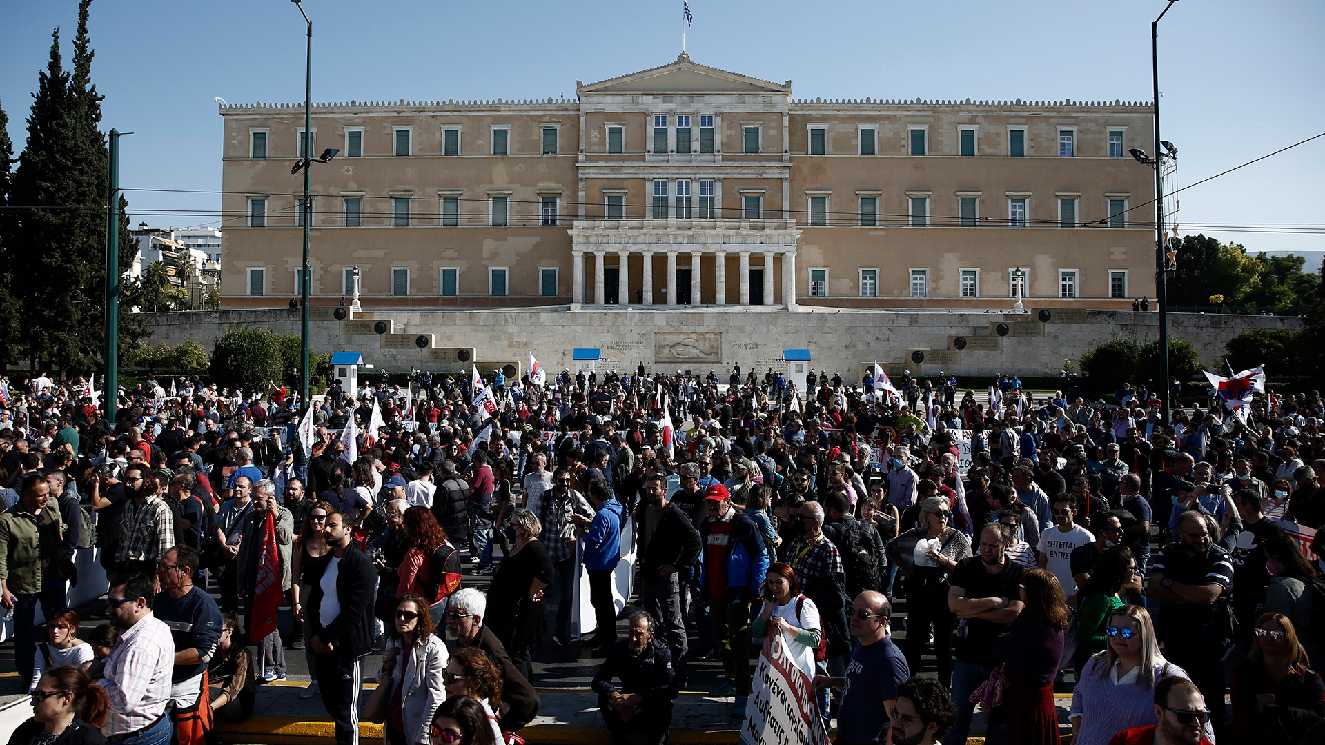 Proteste während des 24-Stunden-Streiks in Griechenland | EPA