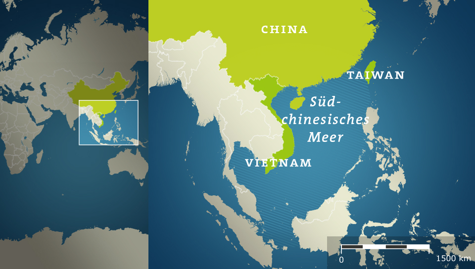 Karte: Südchinesisches Meer