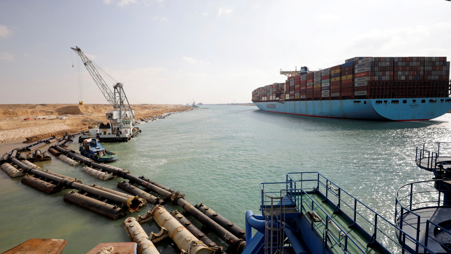 Erweiterungsarbeiten am Suezkanal | REUTERS