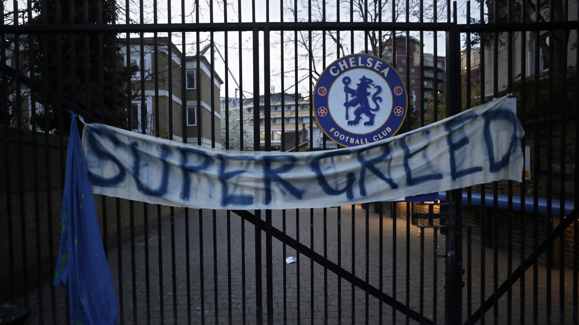 Protest von Chelsea-Fans gegen die Super League | AP