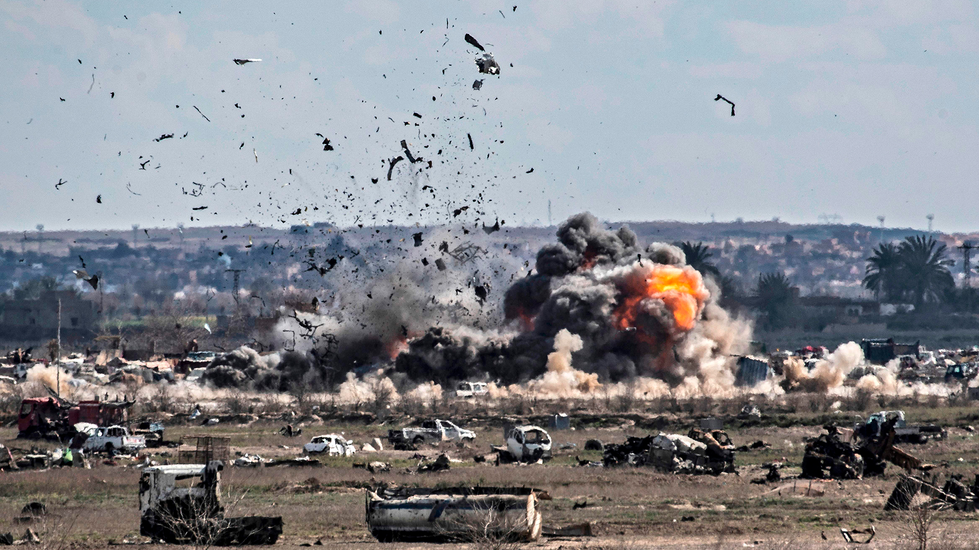 Explosion bei Baghouz | AFP