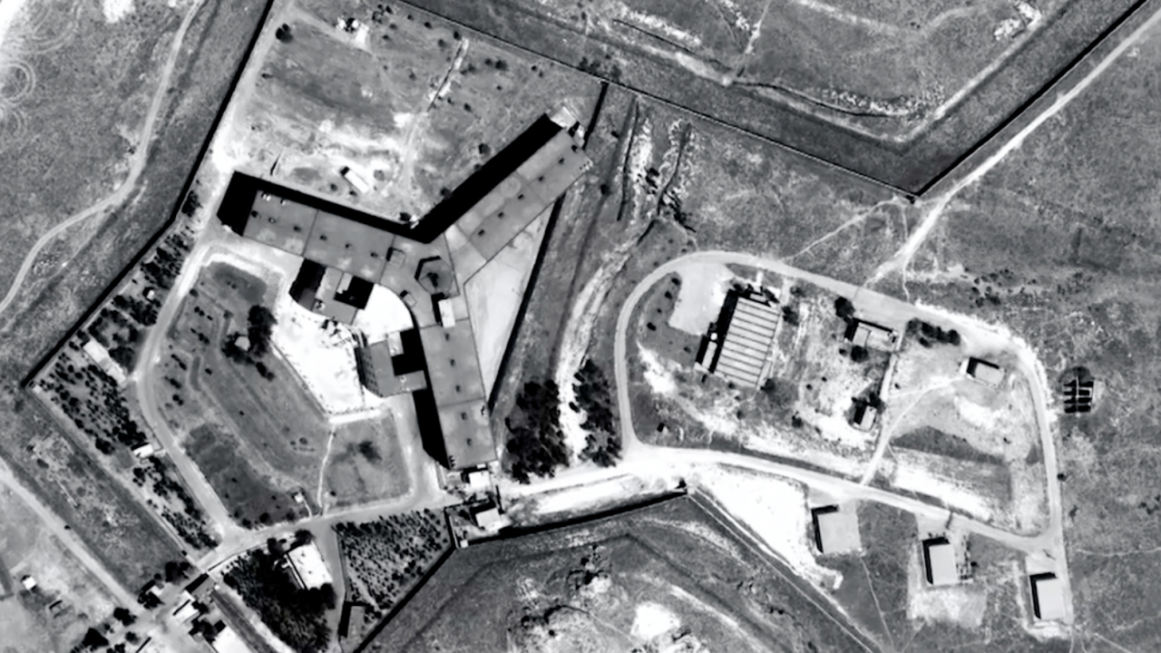 Militärgefängnis Saidnaja in Syrien (undatierte Illustration) | Forensic Architecture/AI/dpa 