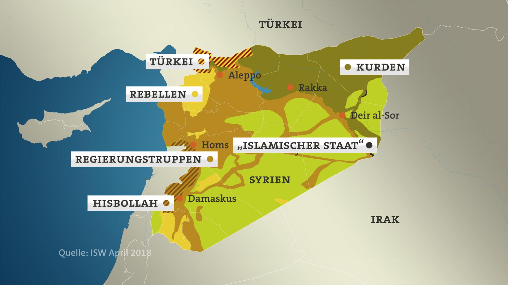 Karte: Syrien