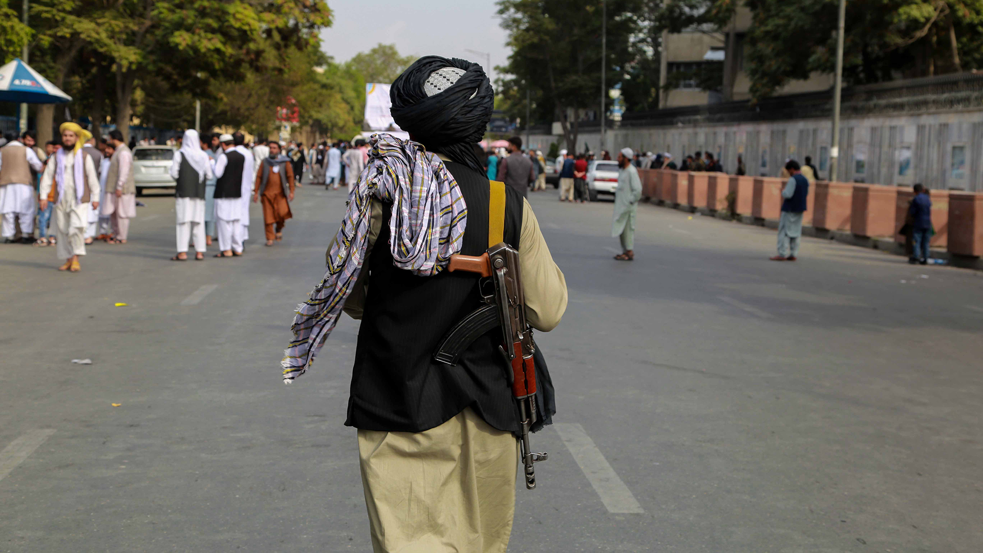 Eine Taliban-Patrouille in Kabul (Afghanistan) | EPA