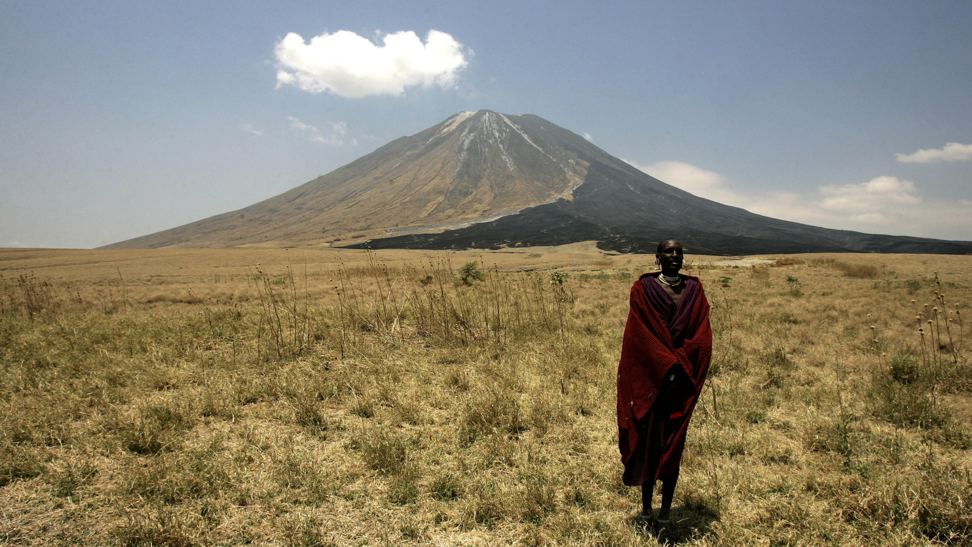 Ein Angehöriger der Maasai in der Region Ngorongoro in Tansania. | AFP