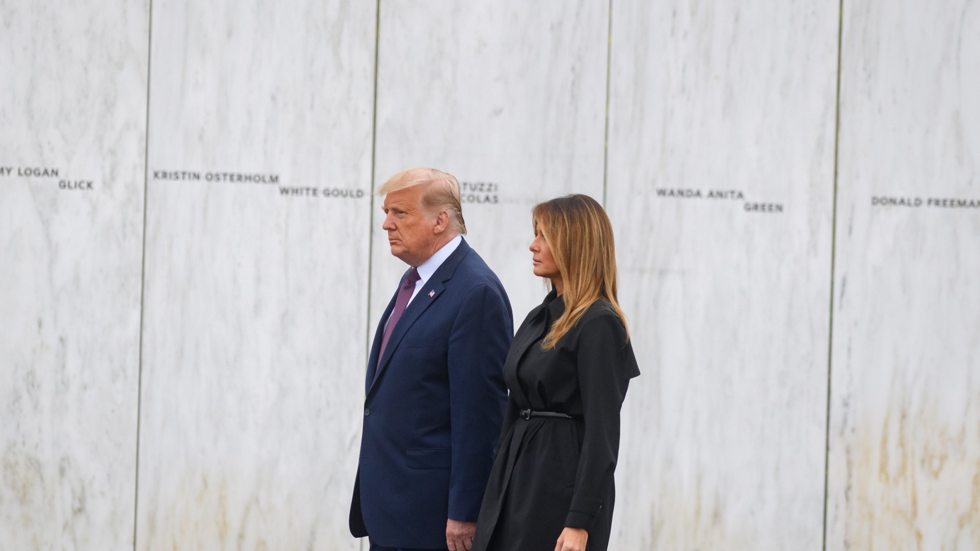Donald und Melania Trump in Shanksville | AFP