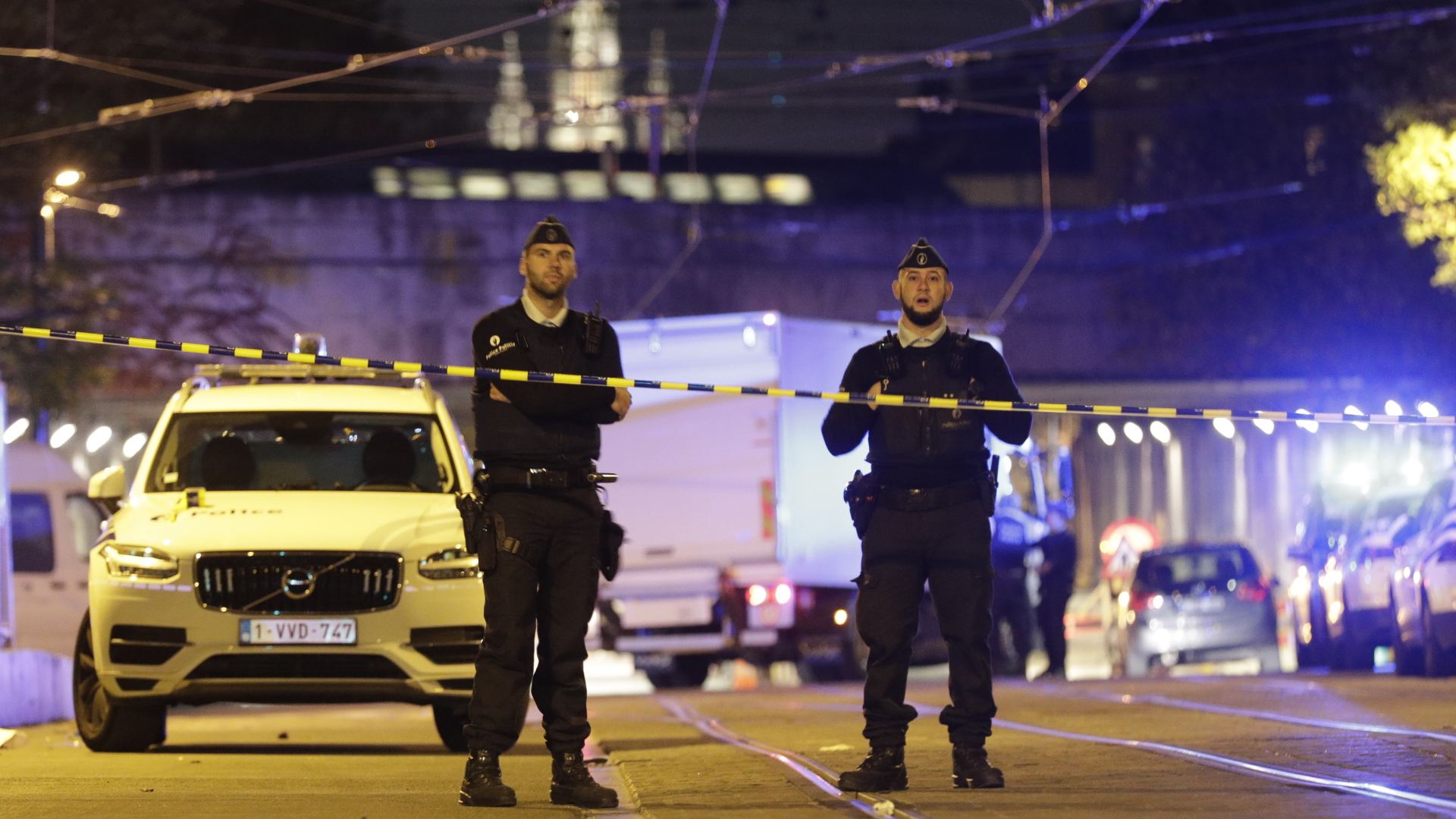 Polizisten am Tatort in Brüssel | EPA