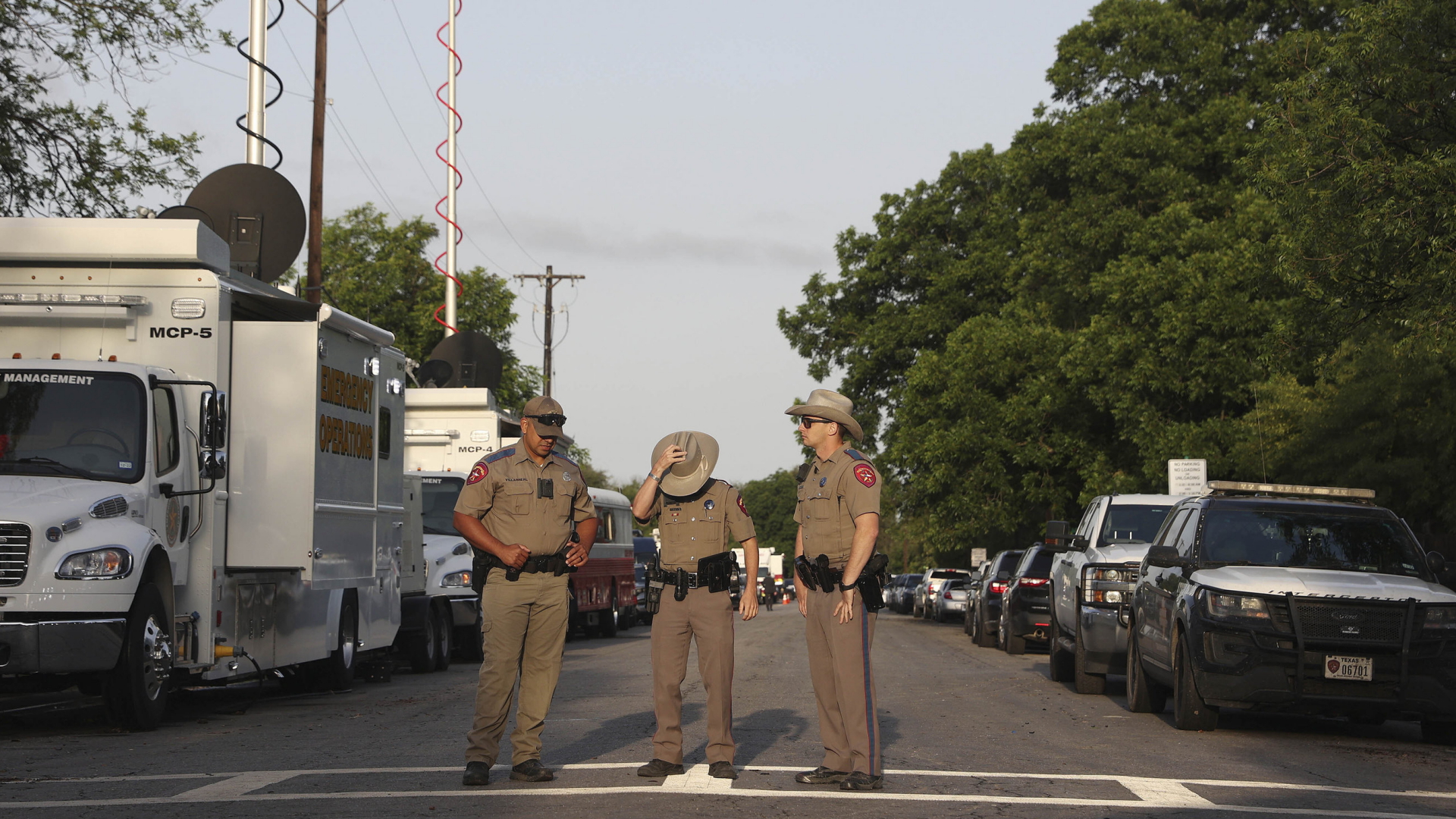 Polizei-Absperrung in Uvalde, Texas