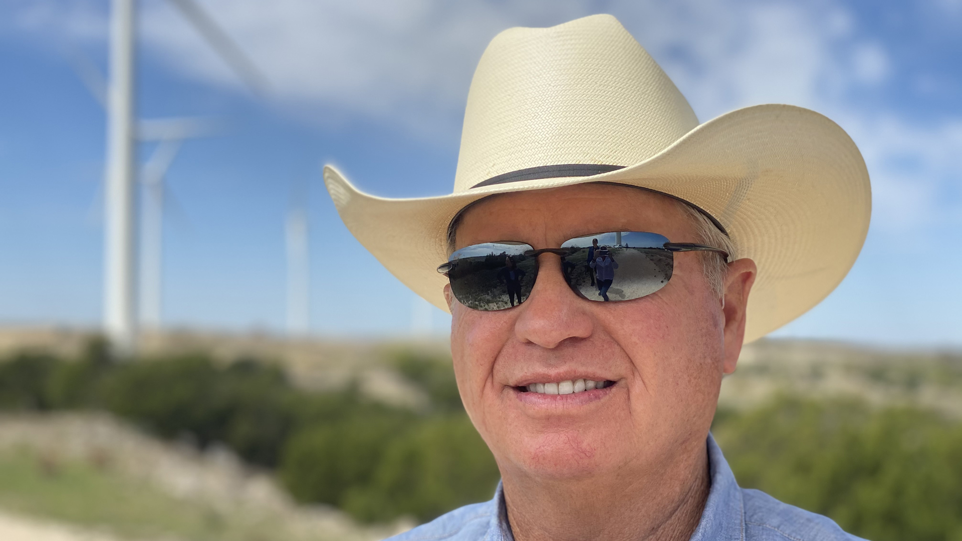 Rancher Louis Brooks setzt inzwischen auf Windkraft.
