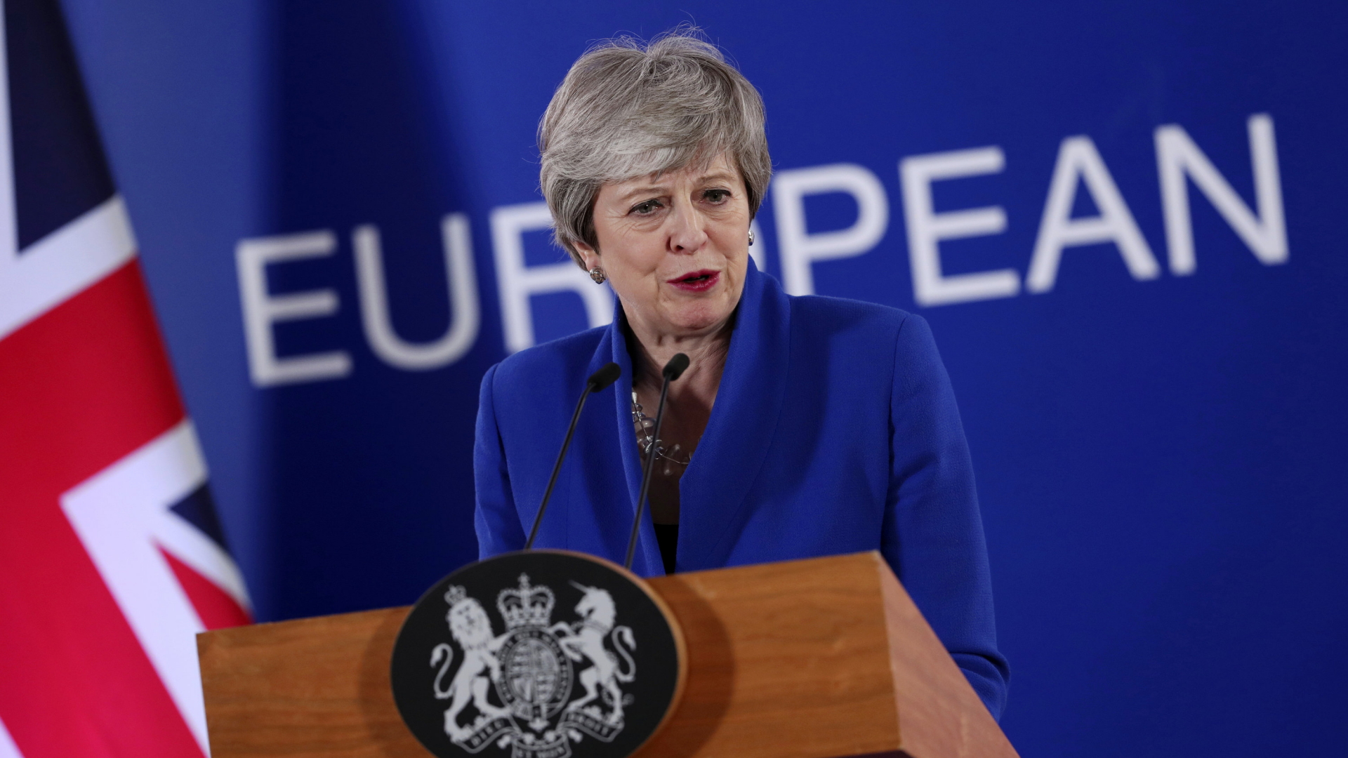 Die britische Premierministerin Theresa May. | AP
