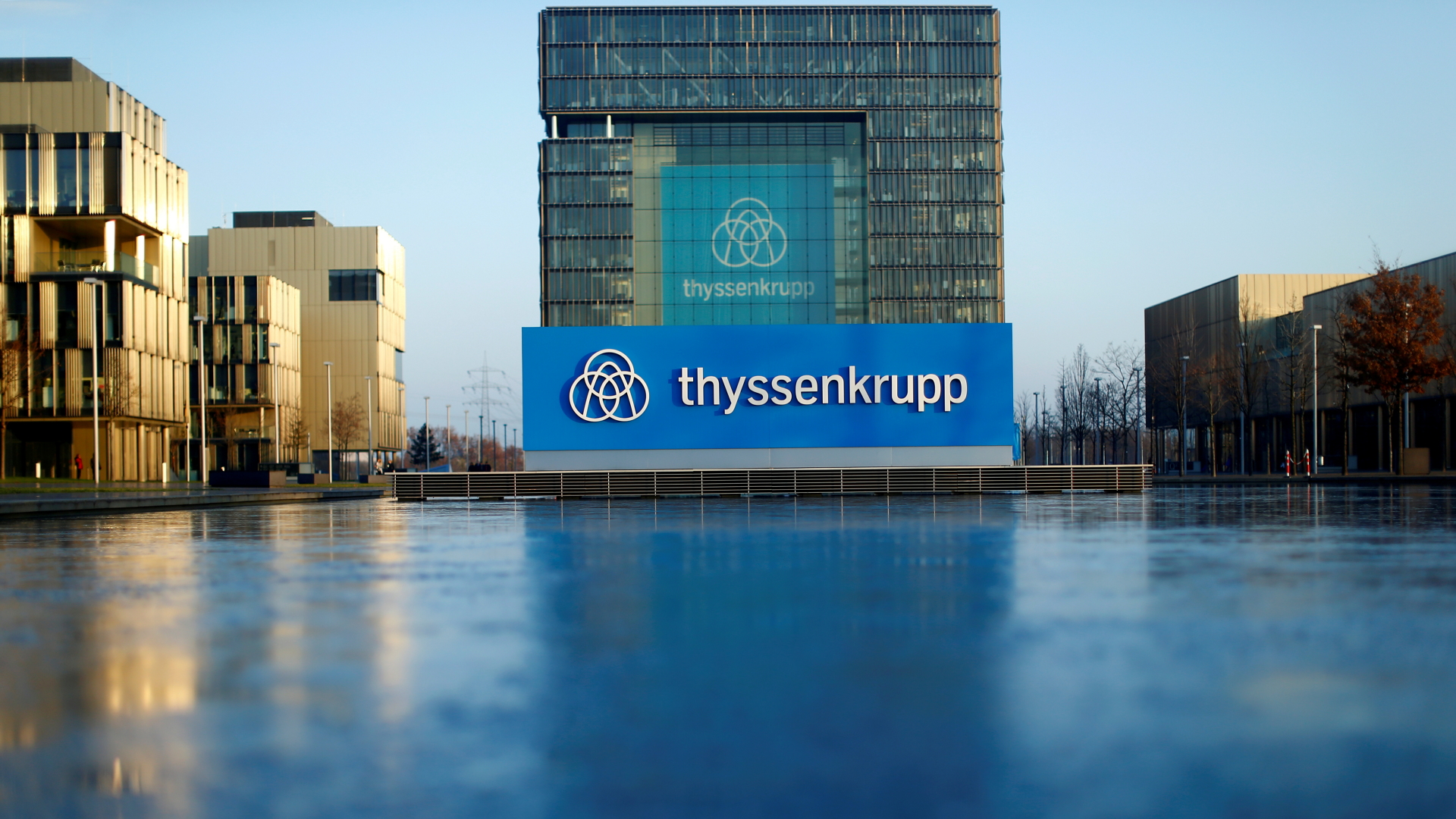 Blick auf die Firmenzentrale von Thyssenkrupp in Essen | REUTERS