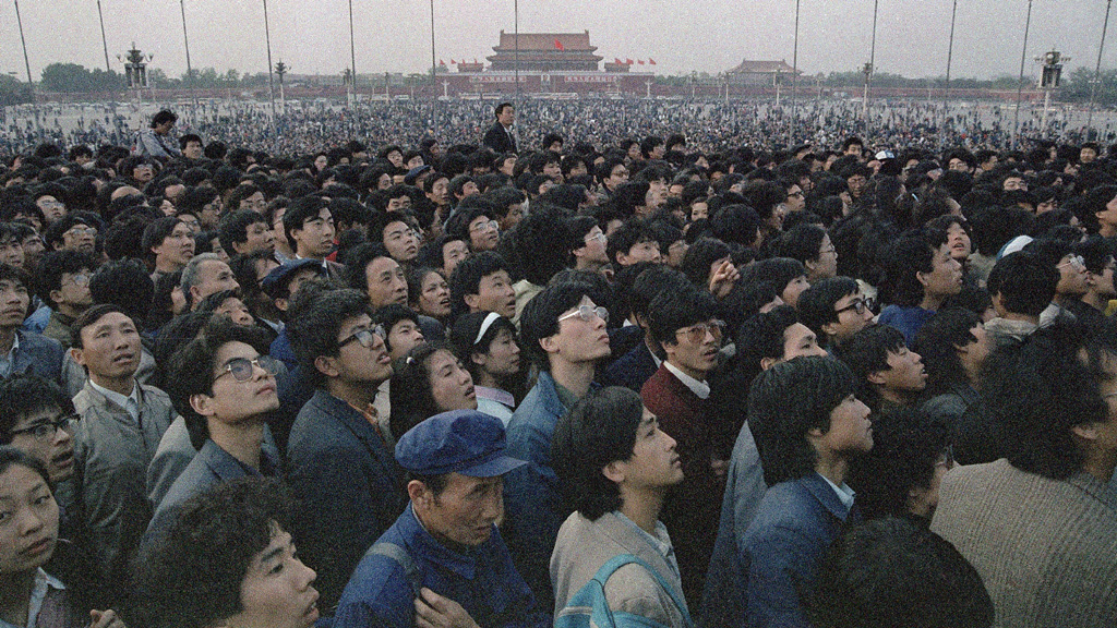 Aufstand Tiananmen-Platz 1989 | picture alliance / ASSOCIATED PR
