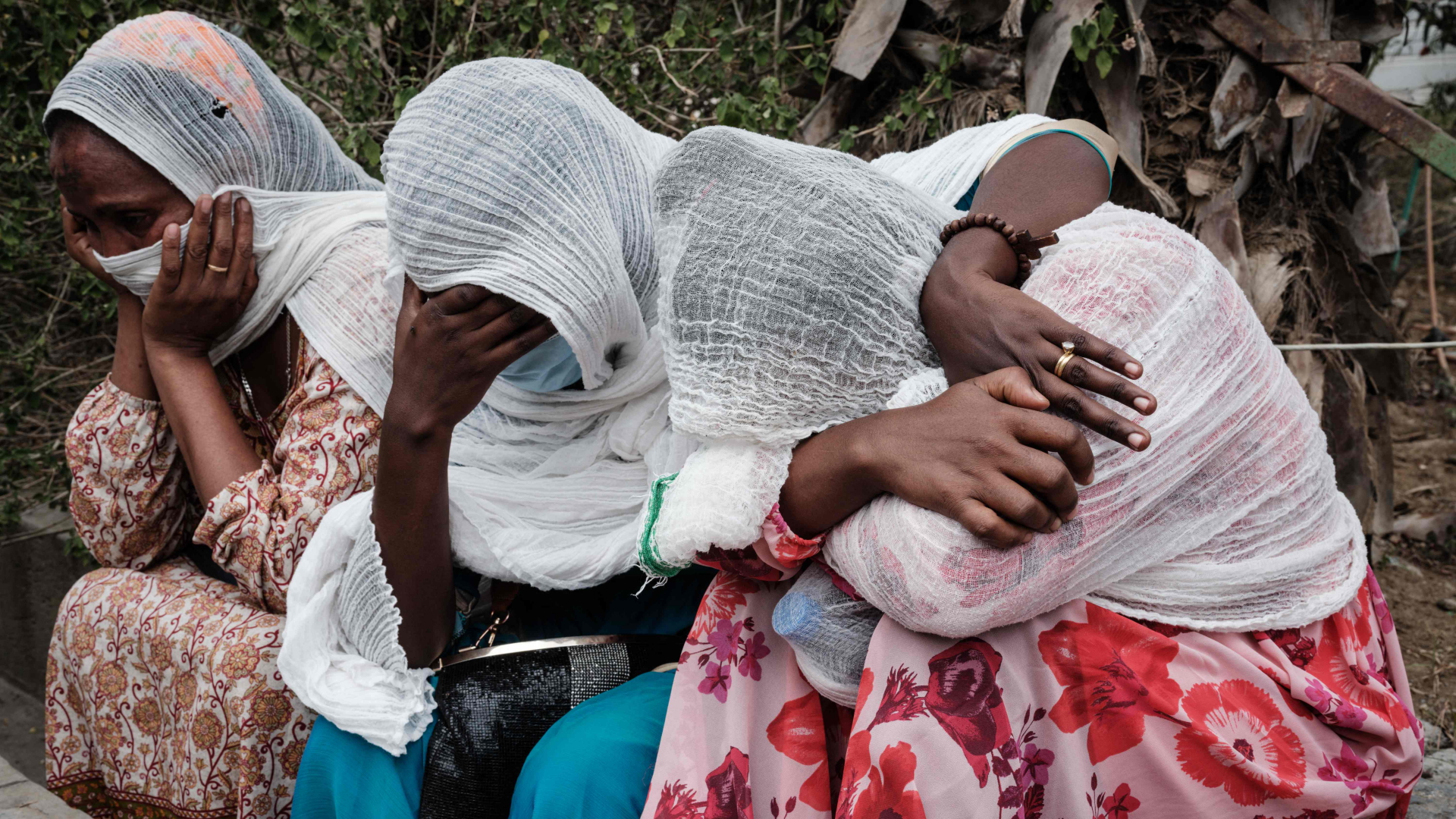 Drei Bewohnerinnen von Togoga in Äthiopien | AFP