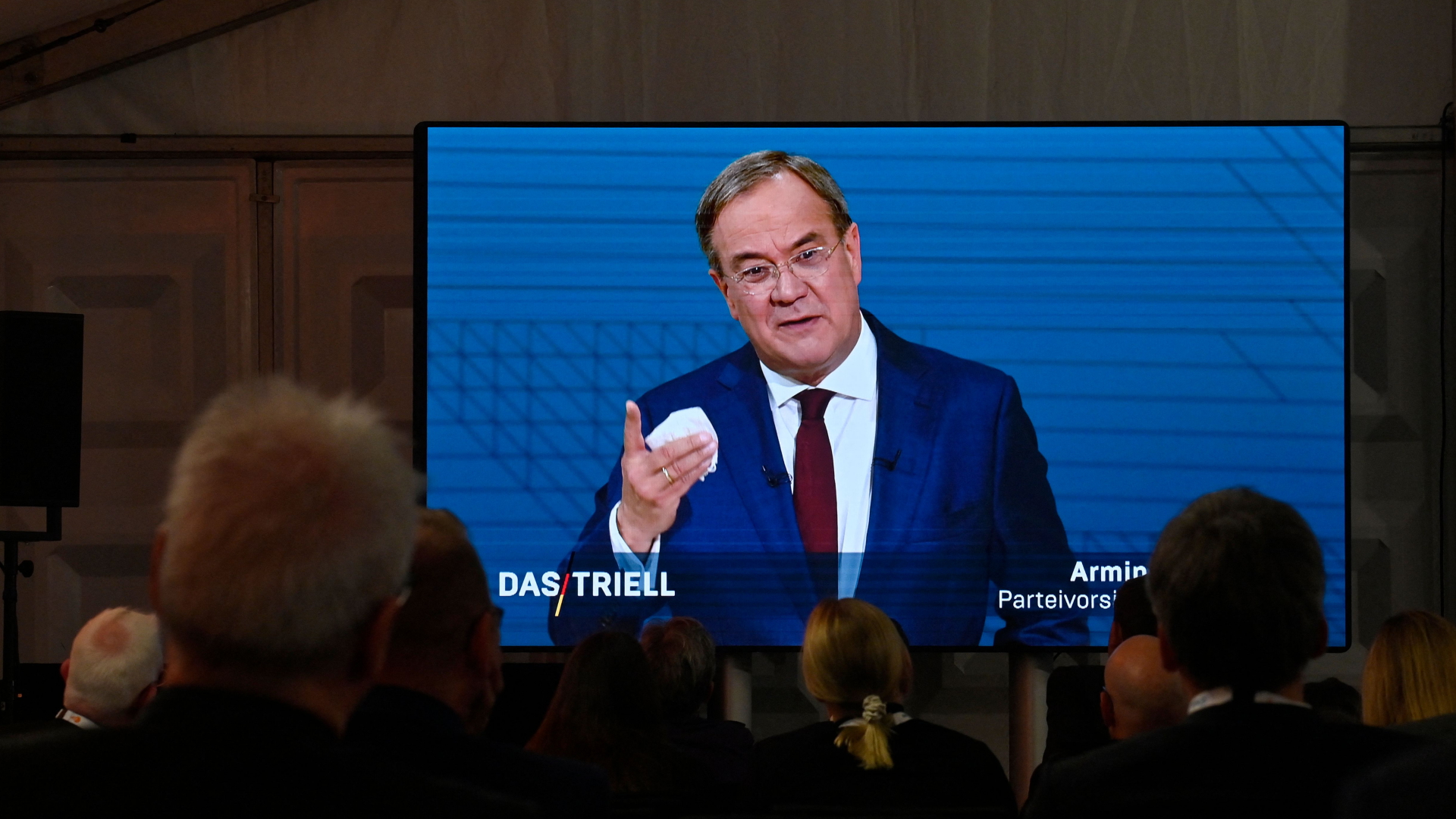Unions-Kanzlerkandidat Armin Laschet während des TV-Triells.