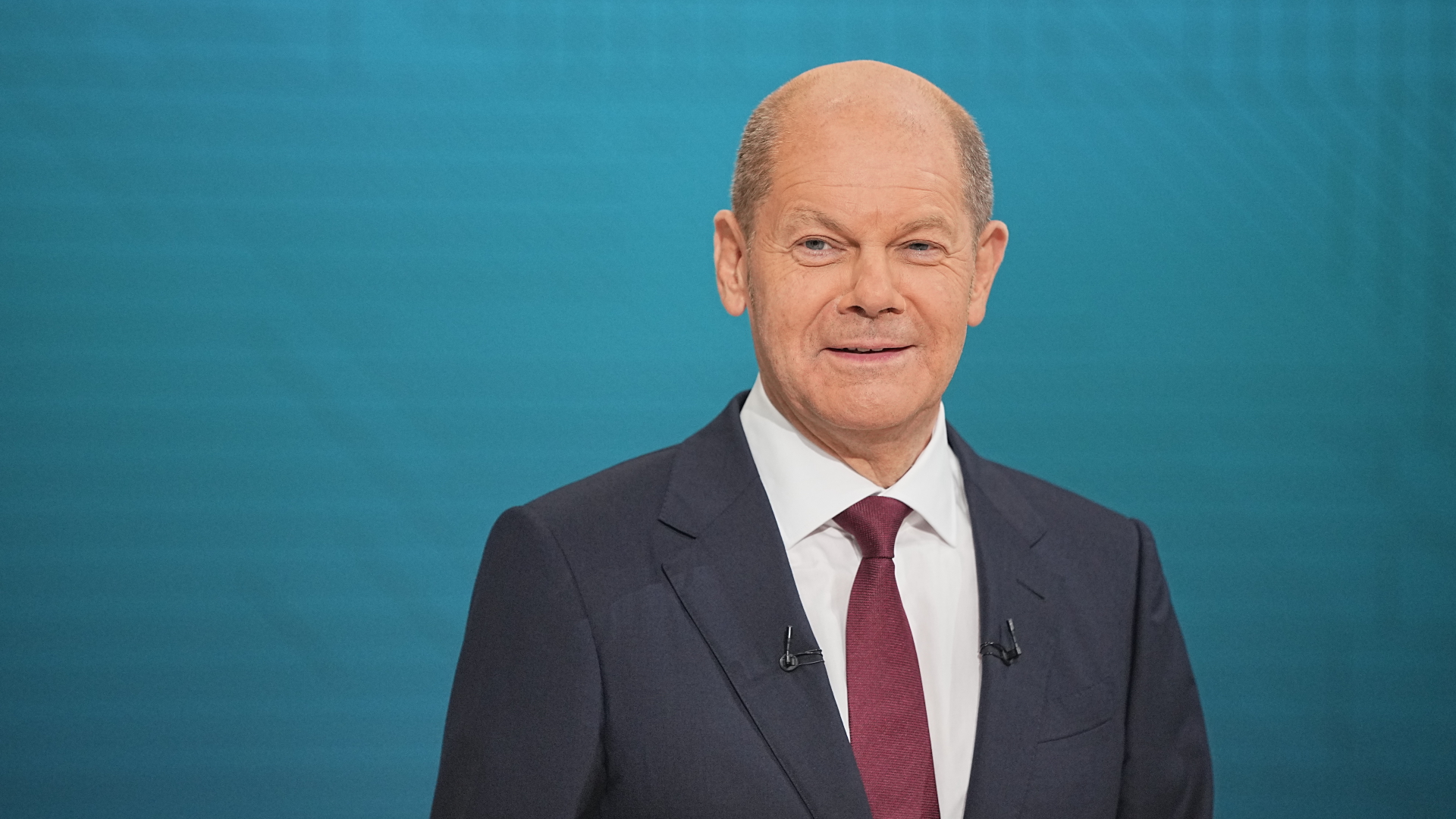 SPD-Kanzlerkandidat Olaf Scholz beim TV-Triell von ARD und ZDF | EPA