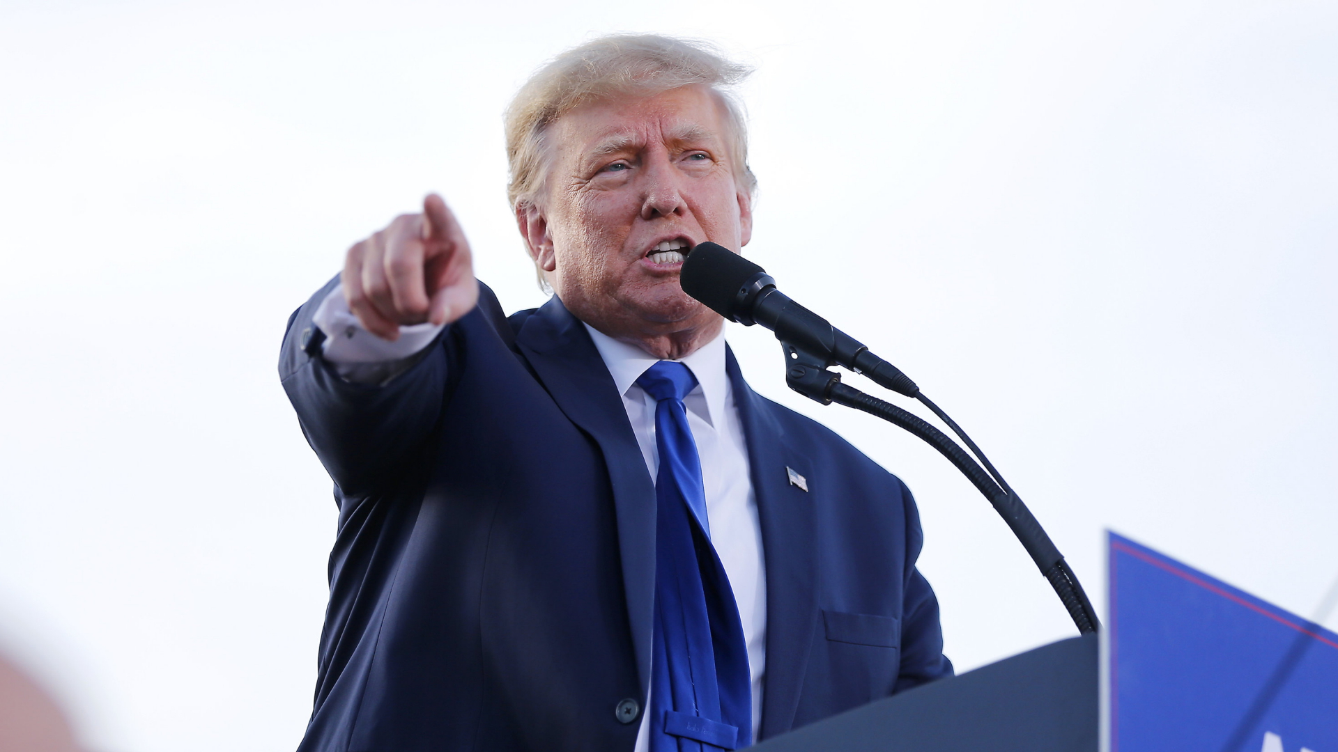 Donald Trump auf einer Veranstaltung in Delaware (Ohio/USA)