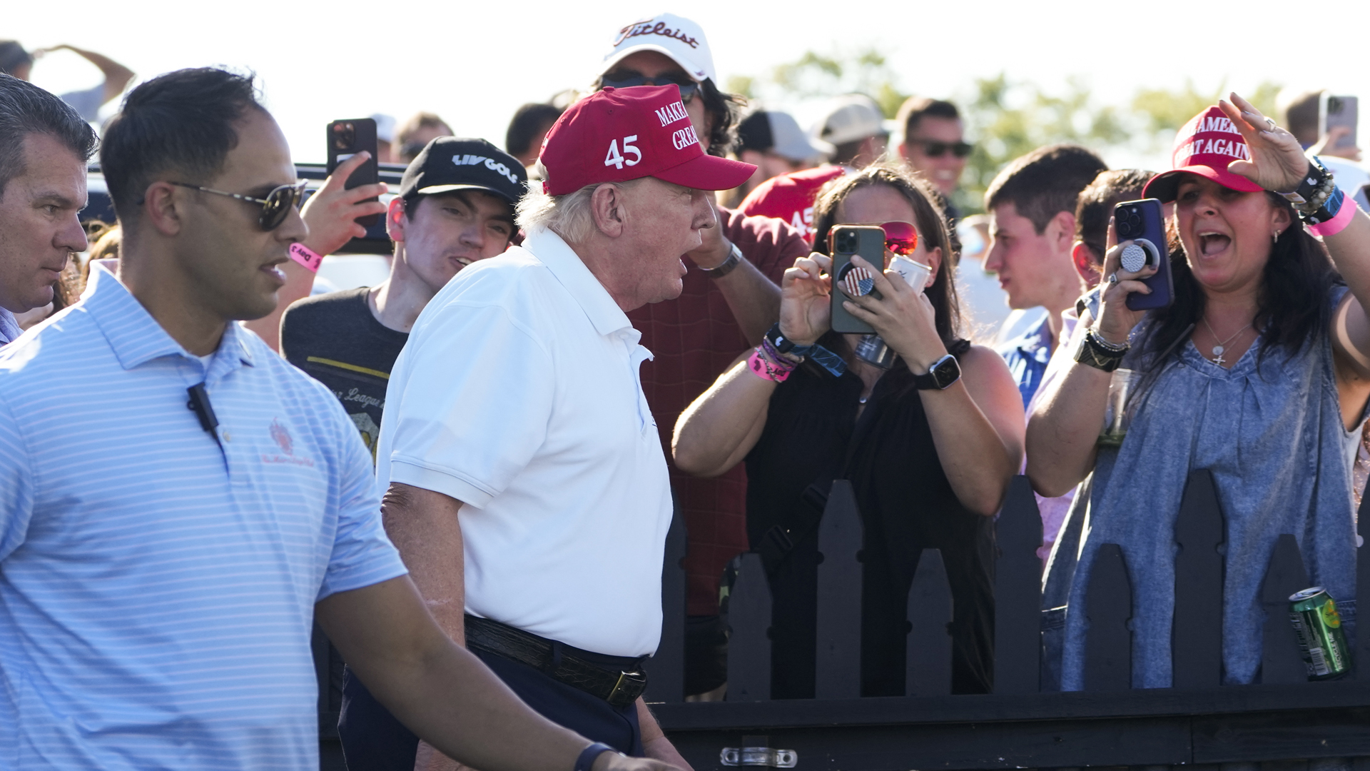 Donald Trump bei einem Golfturnier in Bedminster, New Jersey.