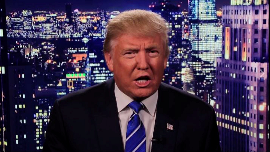 Screenshot aus Entschuldigungsvideo von Donald Trump für sexistische Äußerungen