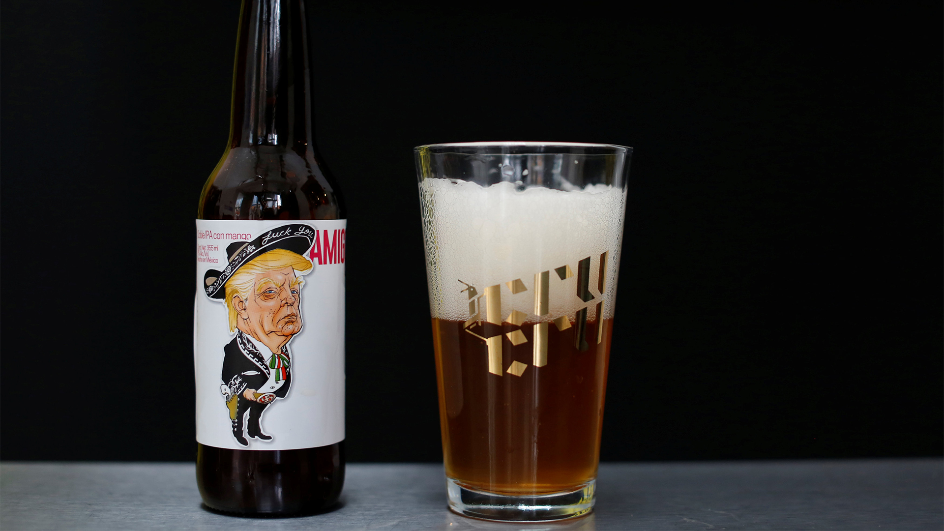 Bier mit dem Konterfei von Trump auf dem Etikett | REUTERS