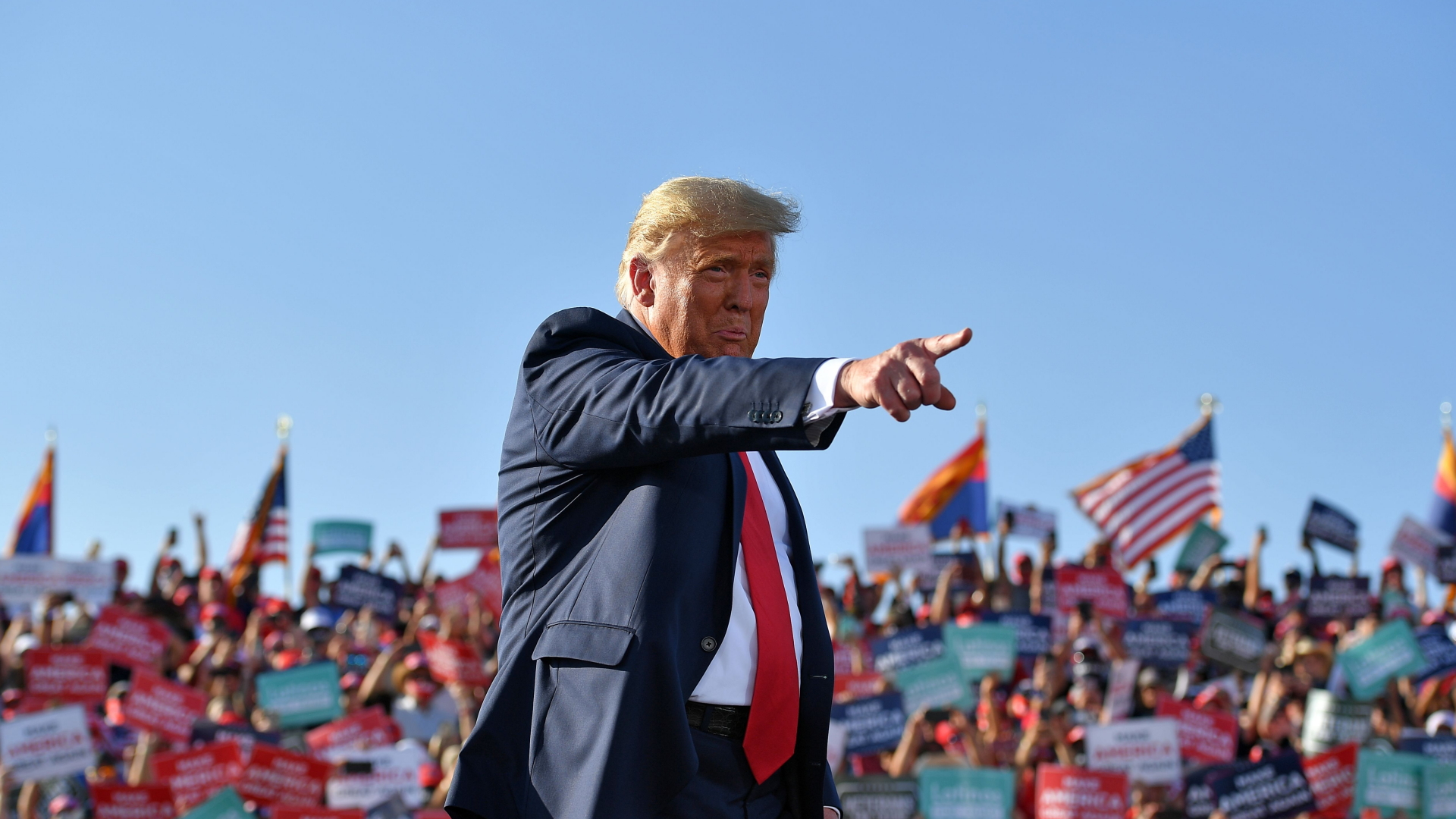 US-Präsident-Trump bei einer Wahlkampfveranstaltung in Tucson, Arizona | AFP