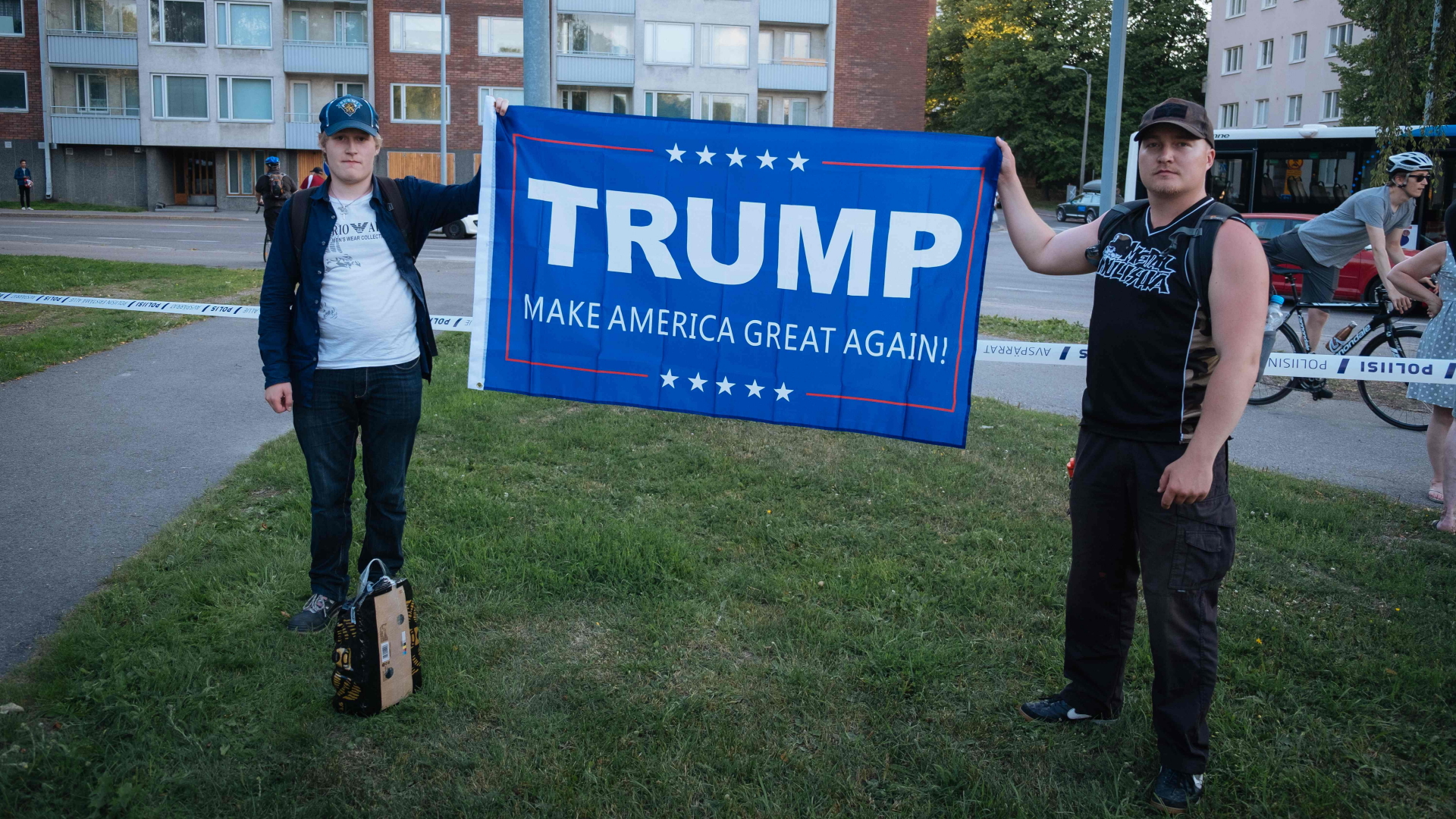 Trump-Unterstützer in Helsinki