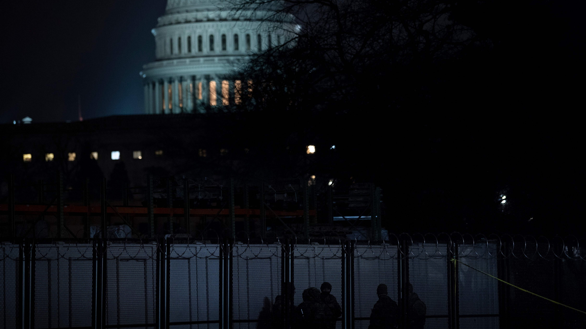 Das US-Kapitol in Washington im Dunkel der Nacht. | AFP