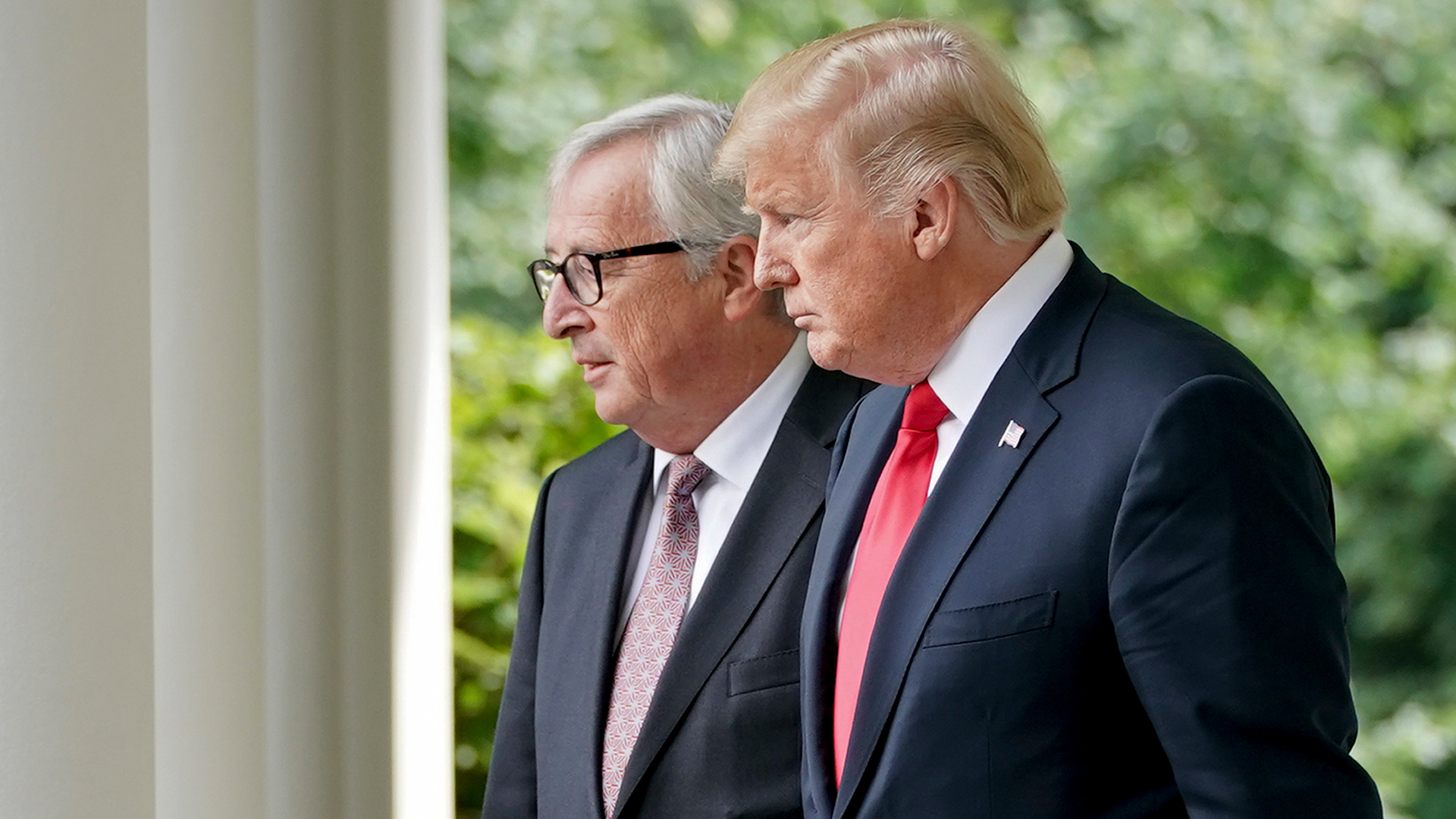 Jean-Claude Juncker, Präsident der Europäischen Kommission, und Donald Trump, Präsident der USA
