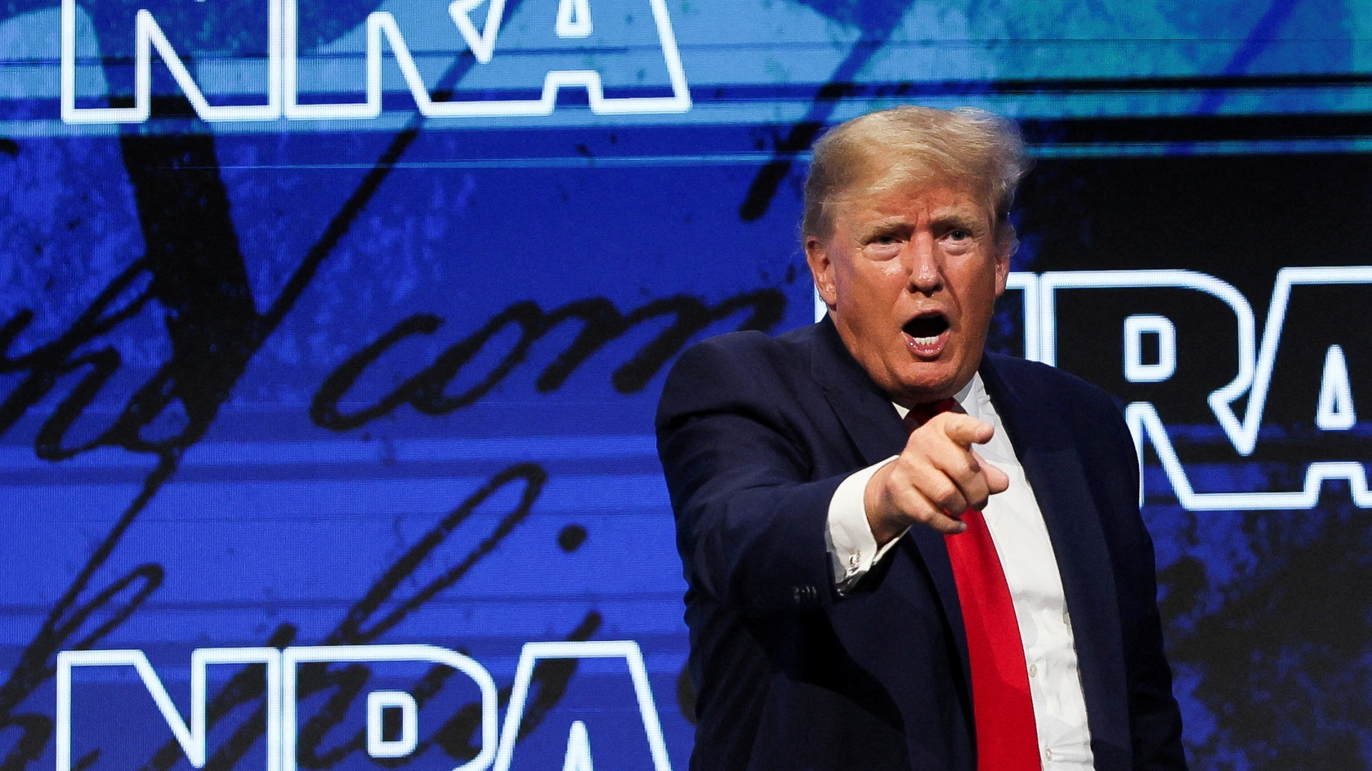 Der ehemalige US-Präsident Donald Trump auf der NRA-Jahrestagung | REUTERS