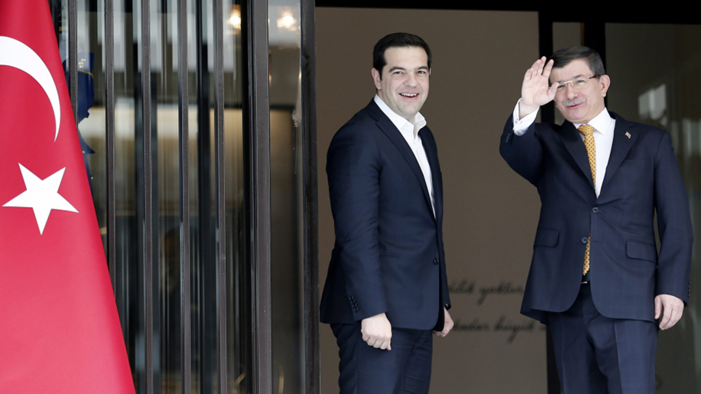 Alexis Tsipras und Ahmet Davutoglu