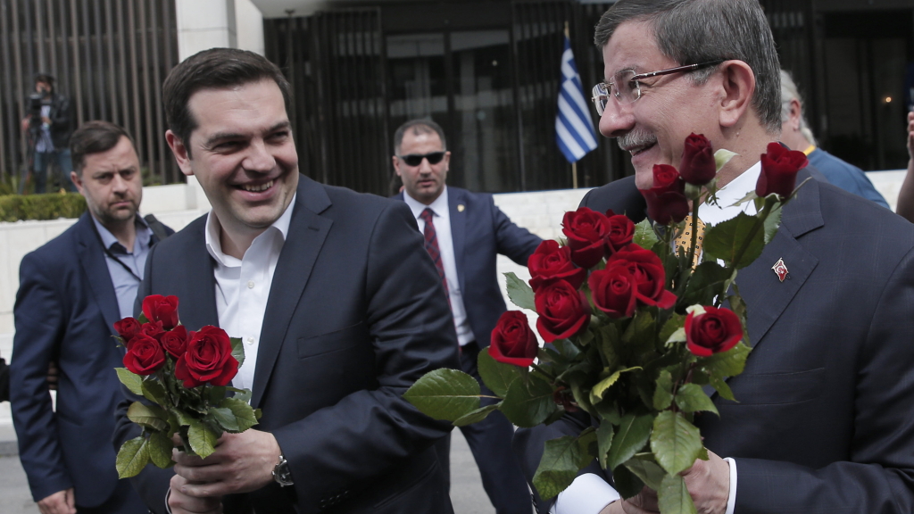 Alexis Tsipras und Ahmet Davutoglu