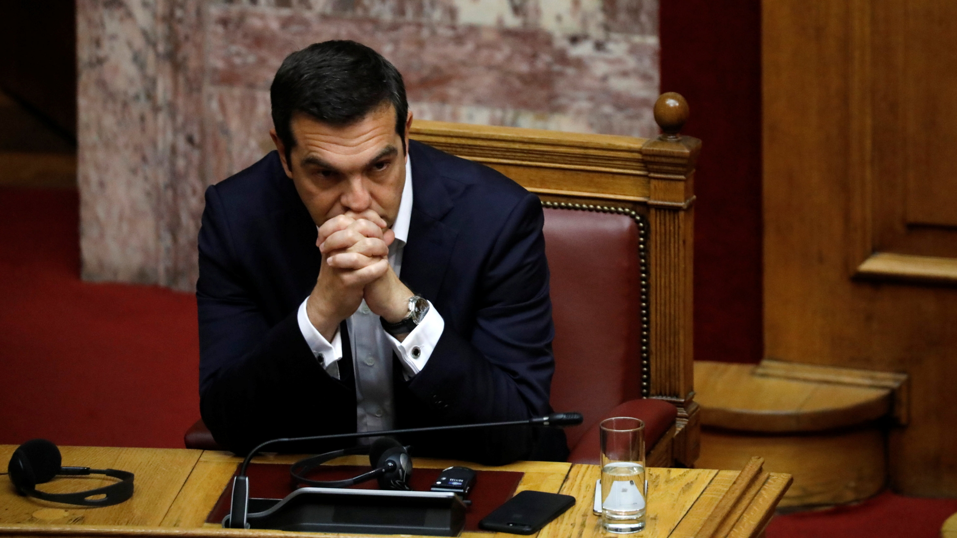 Griechenlands Ministerpräsident Alexis Tsipras im Parlament in Athen | REUTERS