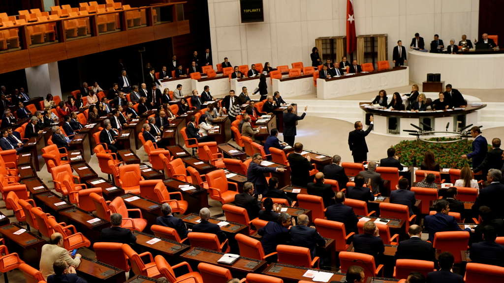 Blick in das türkische Parlament