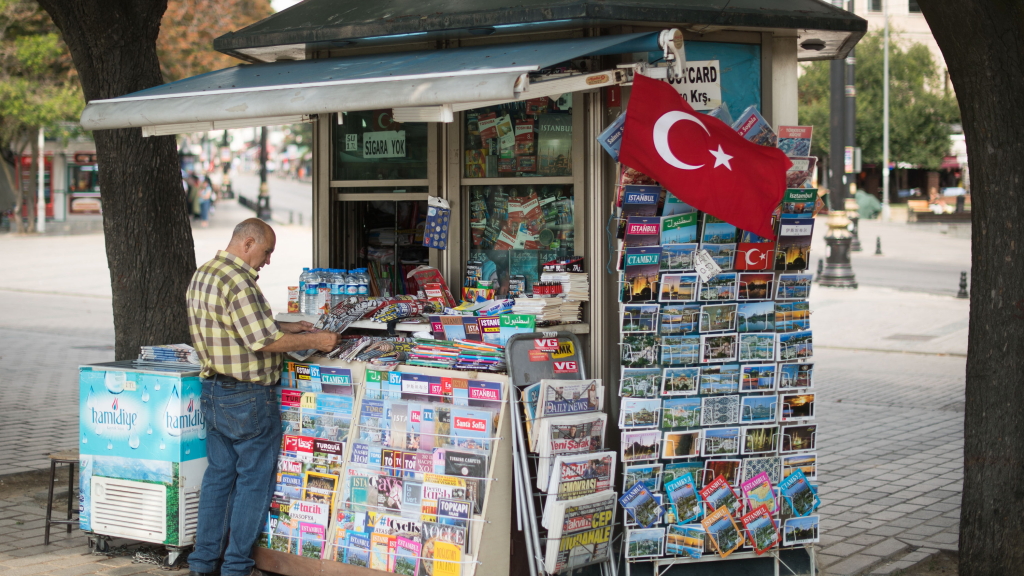 Zeitungsstand in der Türkei | dpa