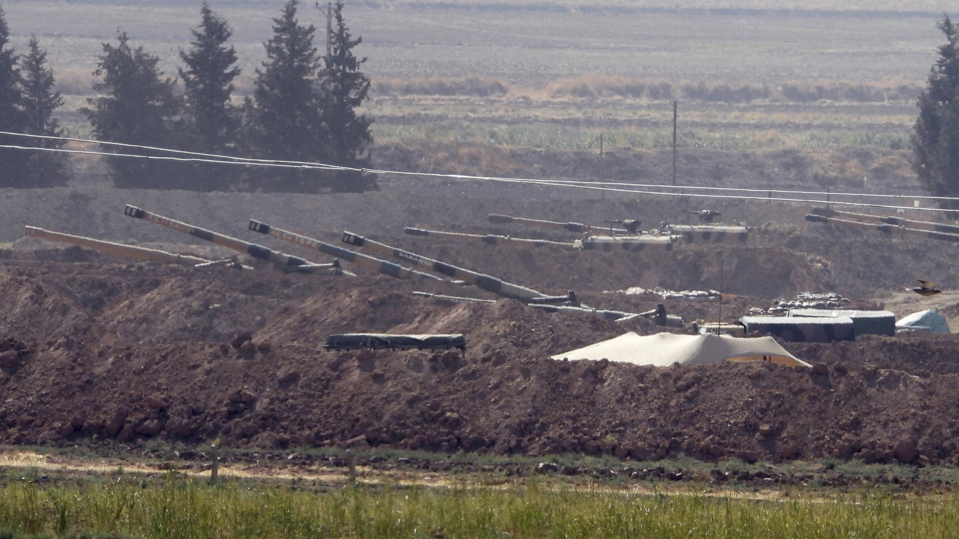 Türkische Stellung an der Syrischen Grenze  | AP