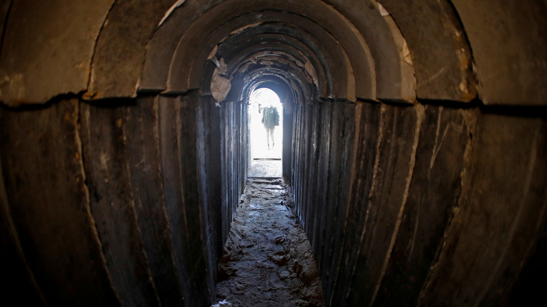 Einblick in einen Tunnel im Gaza-Streifen