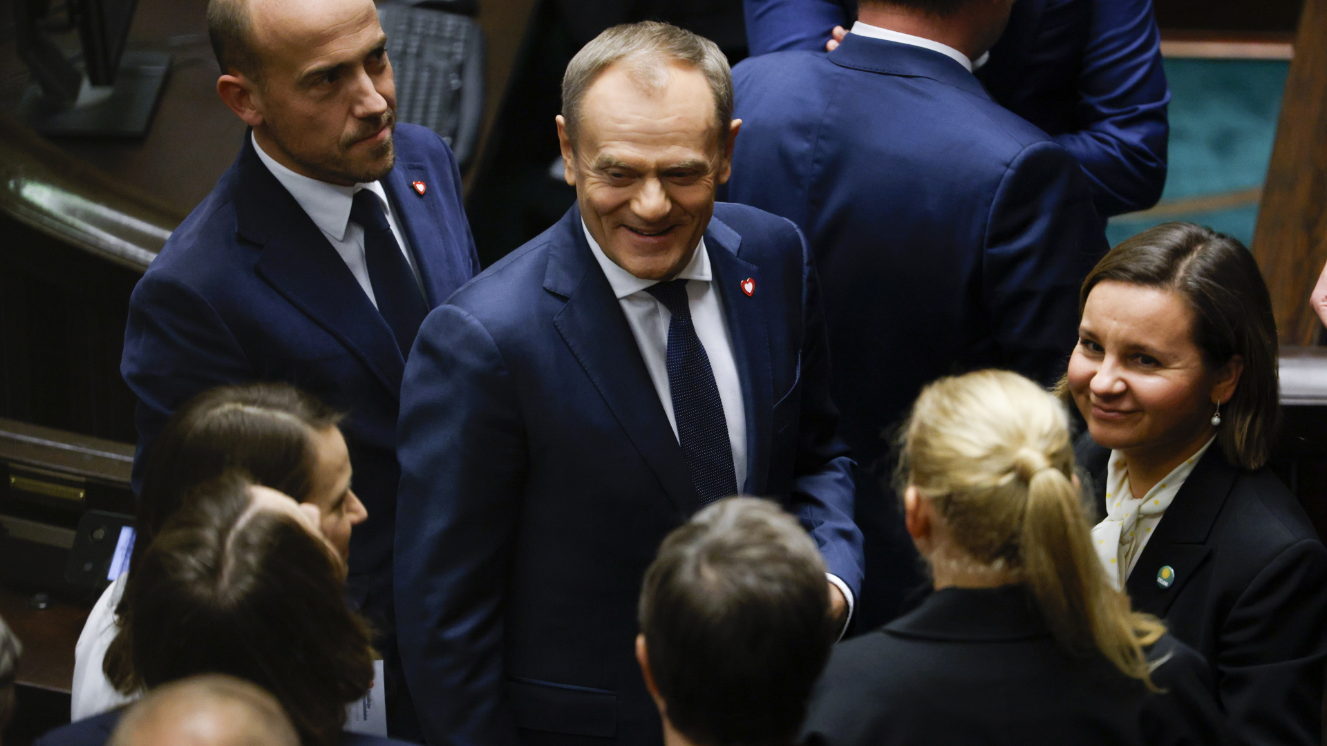 Donald Tusk im polnischen Parlament 