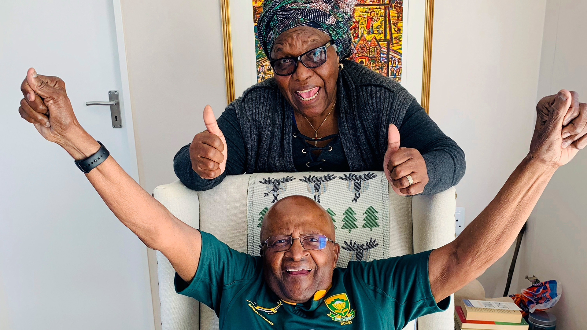Desmond und Leah Tutu (Bild vom 31.10.2019) | AP