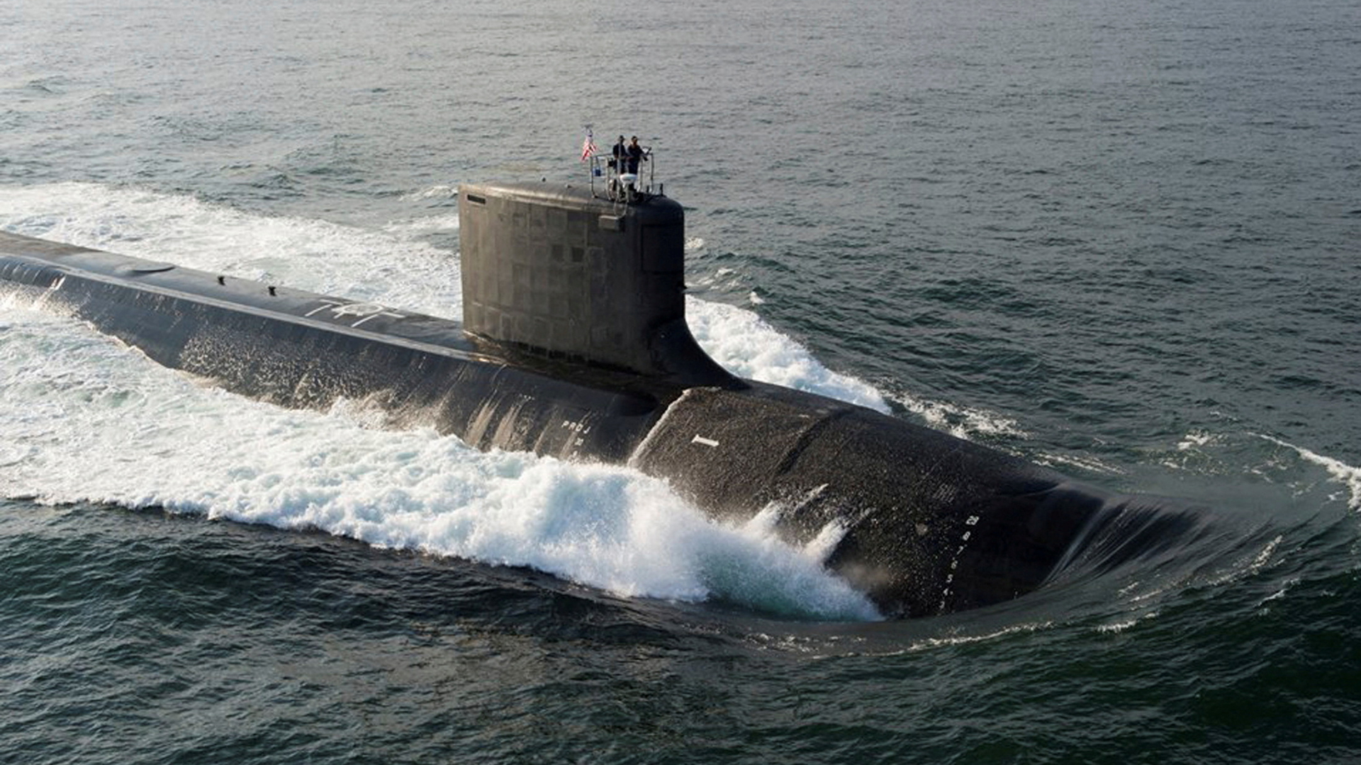 Das U-Boot USS North Dakota der "Virginia"-Klasse ist auf See unterwegs. (Aufnahme vom 18. August 2013) | REUTERS