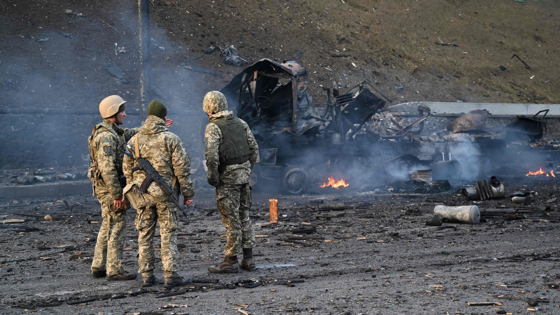 Ukrainische Soldaten in Kiew | AFP