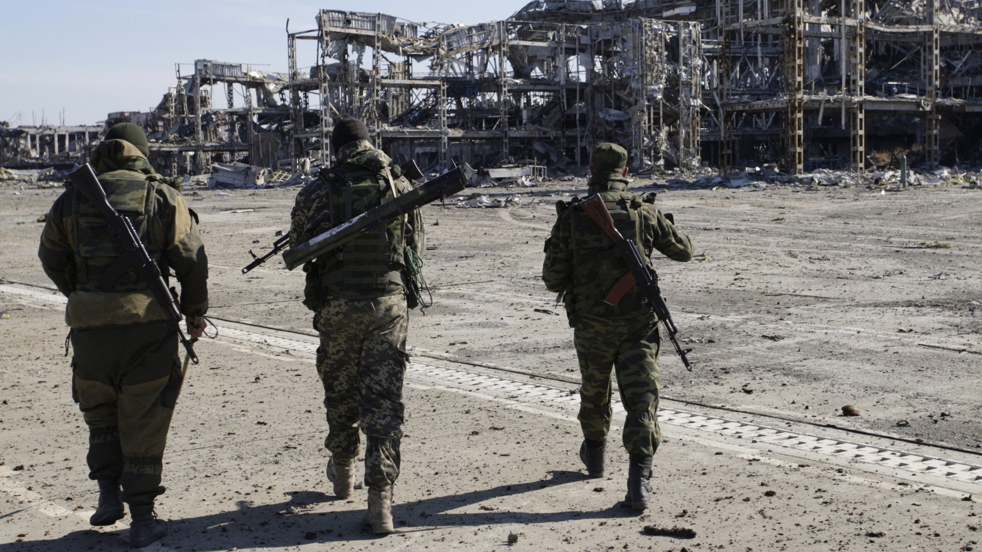 Pro-Russische Separatisten in der Region Donetsk