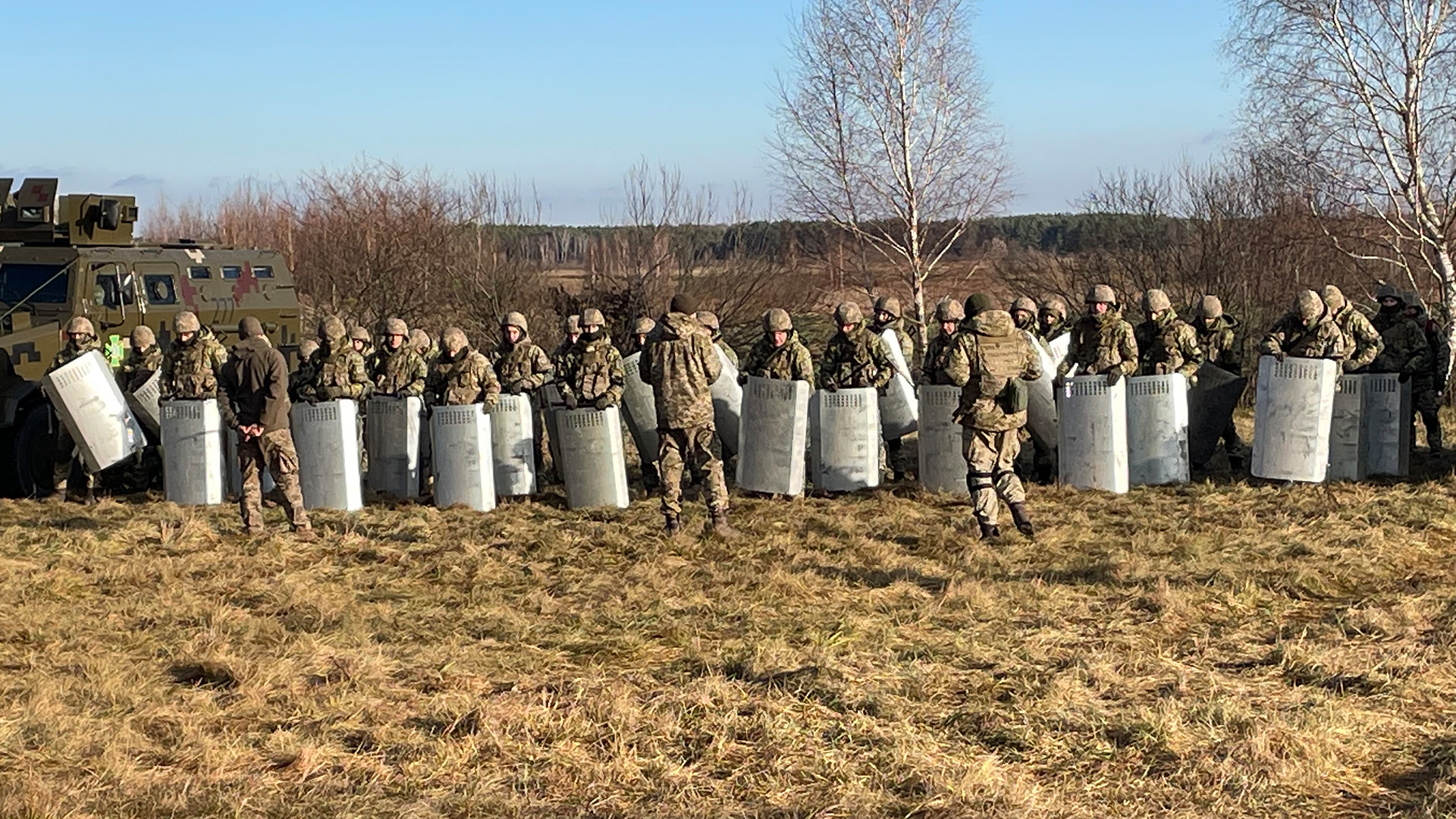 Übung ukrainischer Grenzeinheiten in Wolhynien. | Andrea Beer