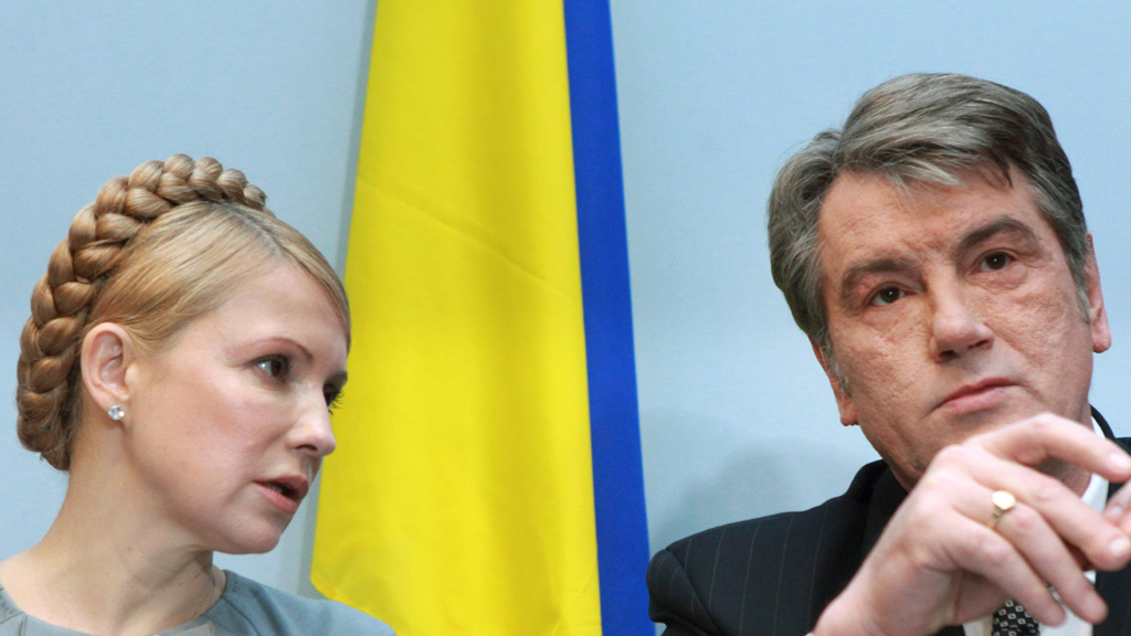Julia Timoschenko und Viktor Juschtschenko.