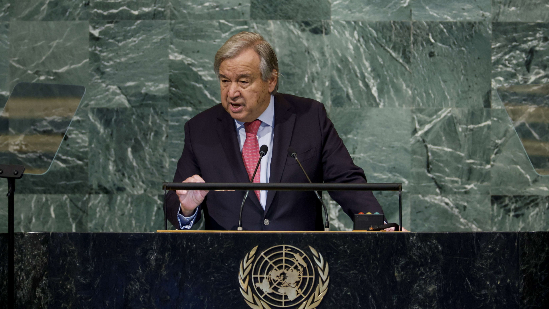 UN-Generalsekretär Guterres vor der Vollversammlung 