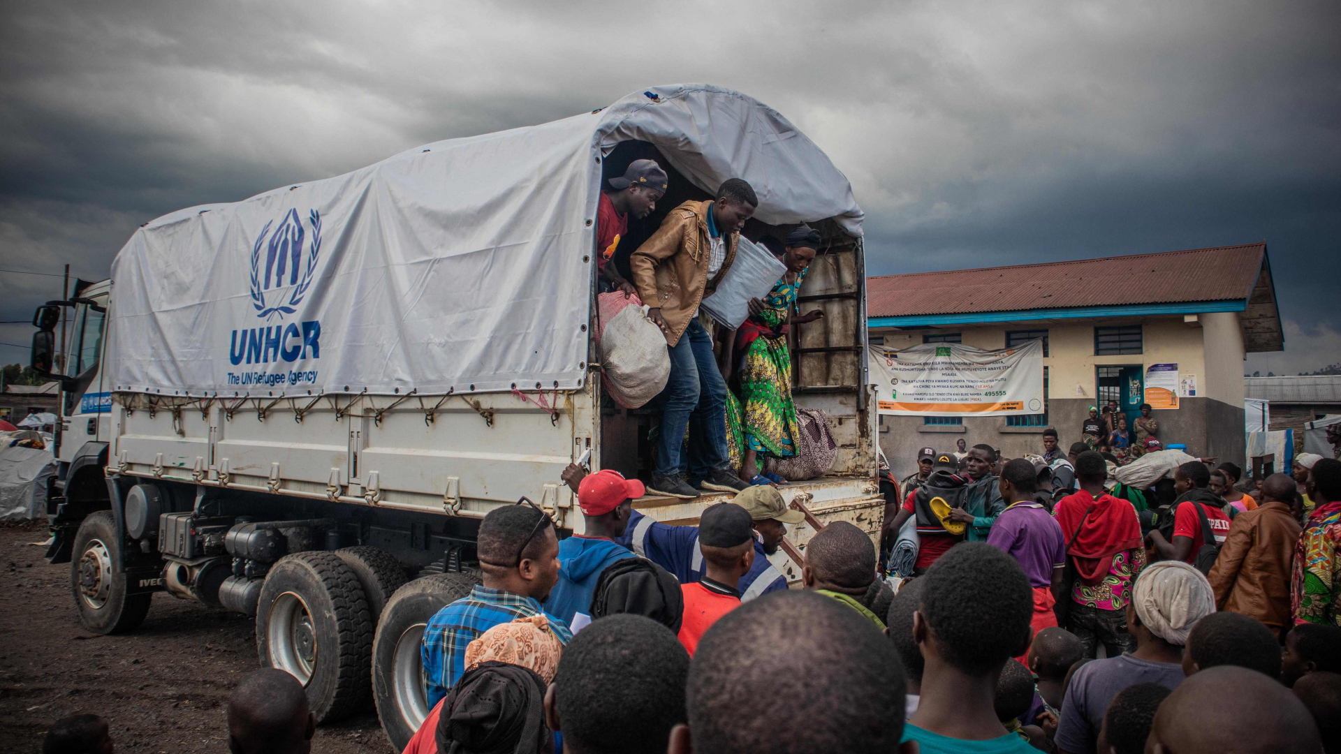 UNHCR-Lkw in Bunagana, Kongo | AFP