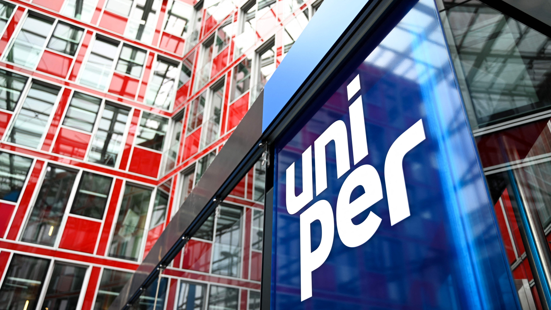 Uniper-Logo an der Konzernzentrale in Düsseldorf | AFP