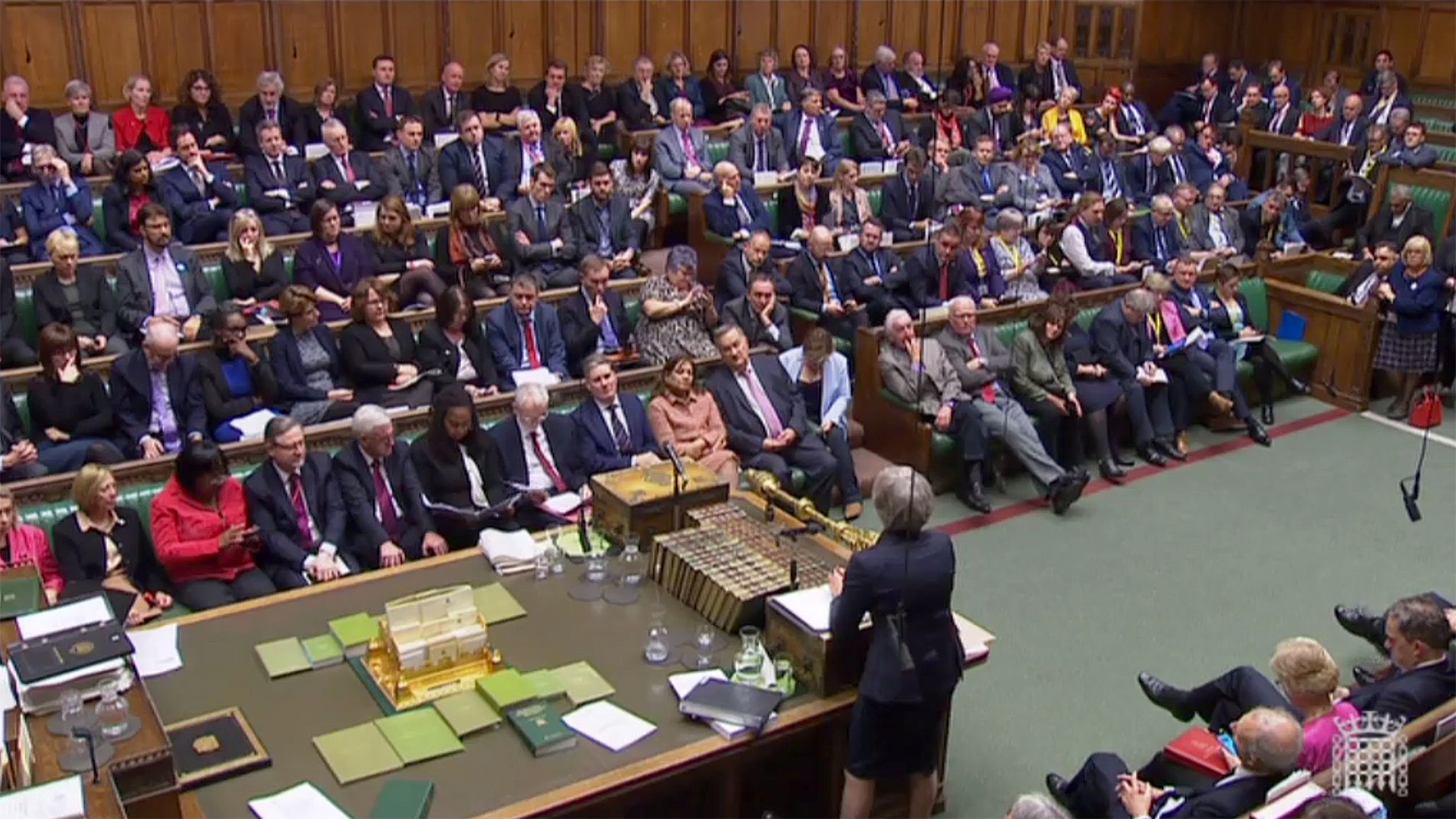 Theresa May spricht im Unterhaus in London | AFP