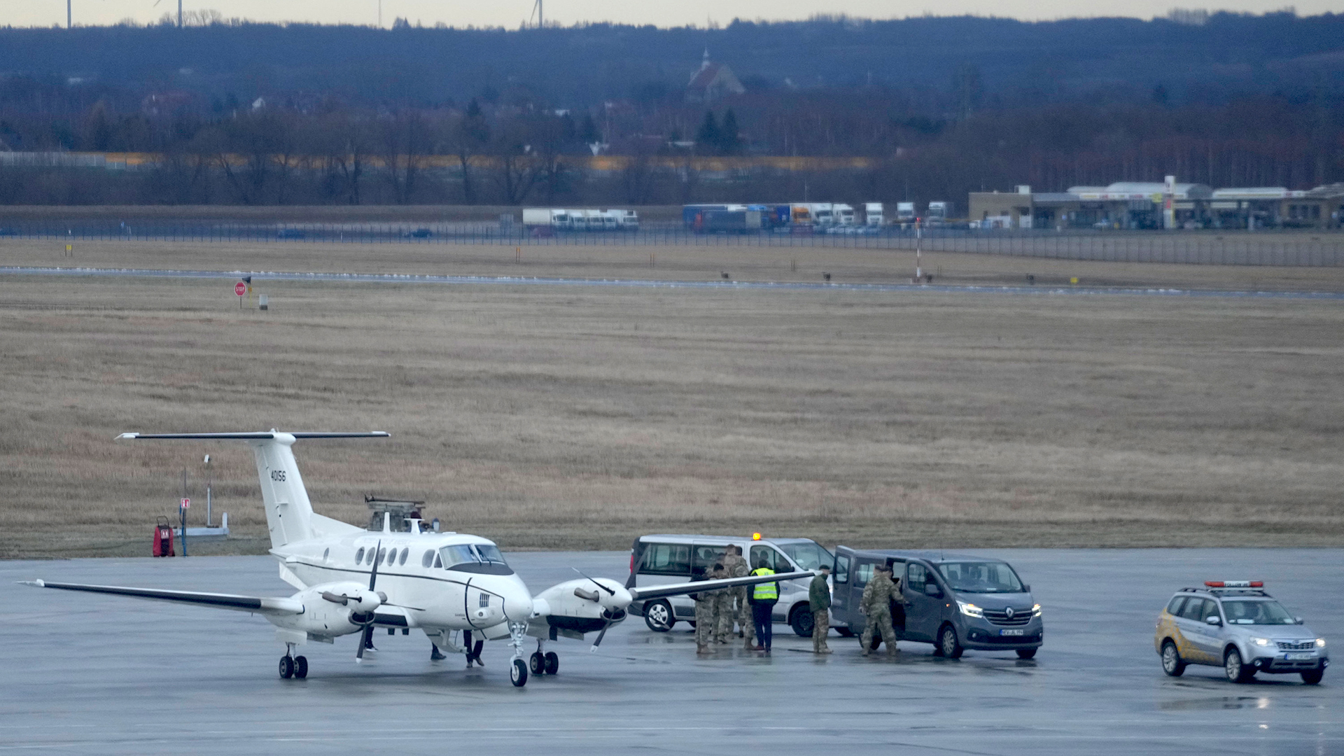 US-Soldaten am Flughafen Jasionka bei Rzeszow in Polen | AP