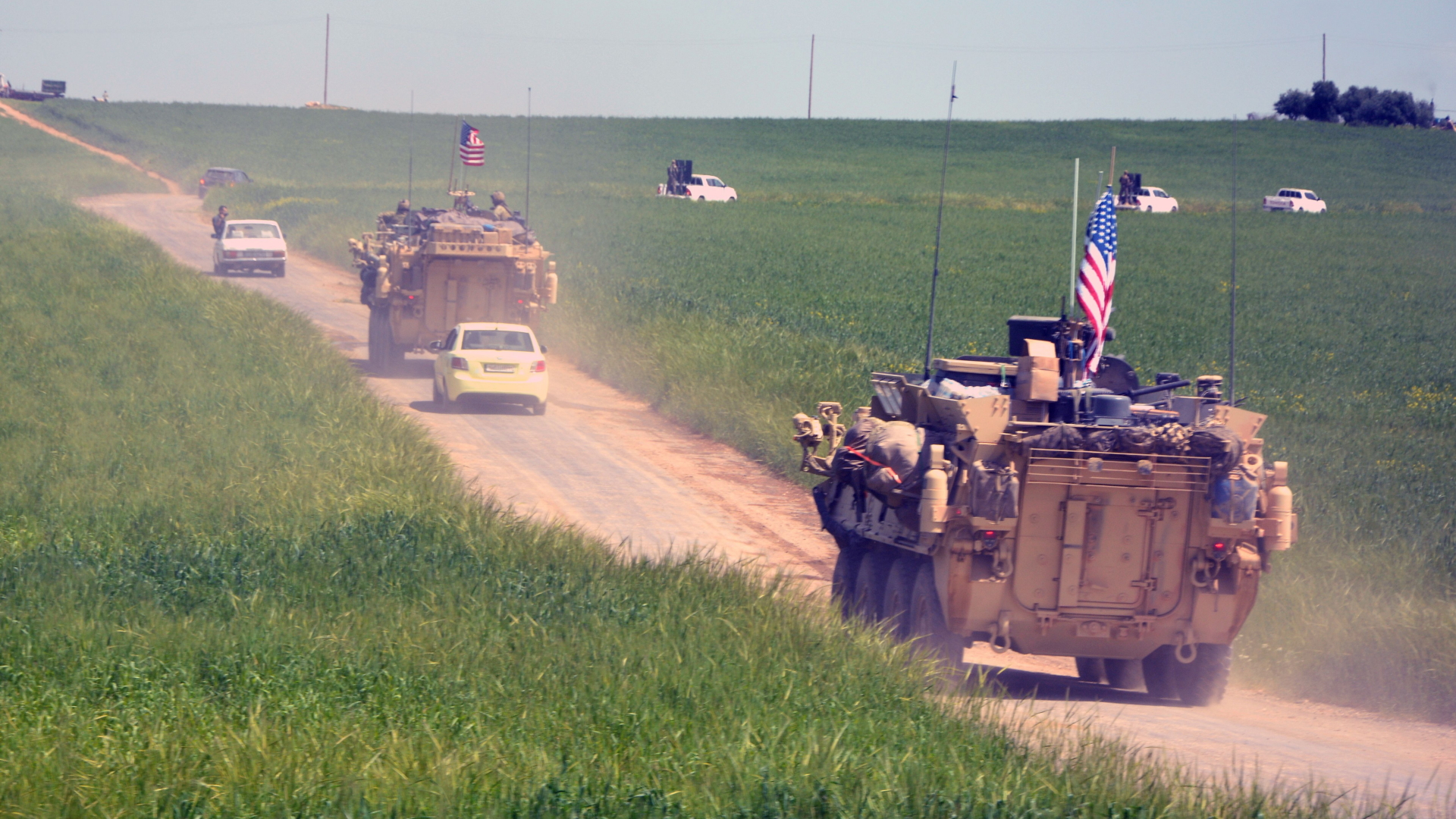 Konvoi von US-Soldaten und syrischen Kämpfern (Archivbild) | YOUSSEF RABIE YOUSSEF/EPA-EFE/RE