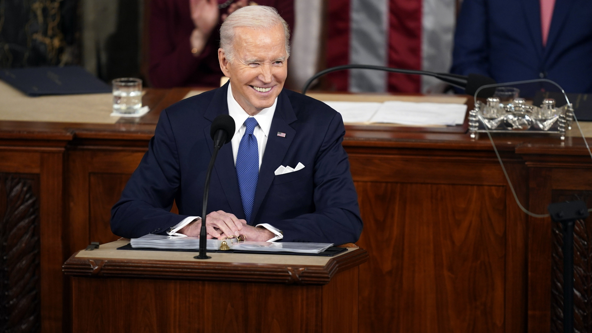 Joe Biden hält im Februar 2023 die Rede zur Lage der Nation | AP